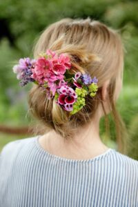Barrette-fleurie